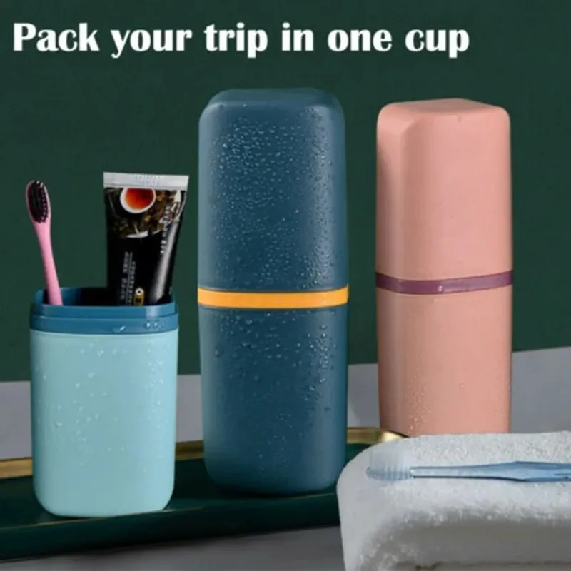 Portable Holder Outdoor Travel Camping Toothbrush Storage Organizer Case Bathroom Accessories Toothpaste Box_voghion.com