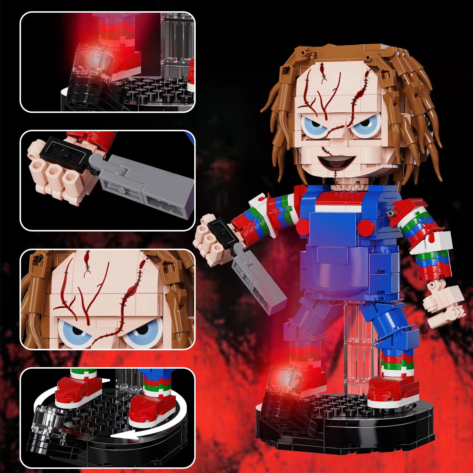 Blocs de construction Chucky et Tiffany