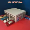 1/64 Outland Models Railroad City Hospital Police Station Building Scene Model 1
