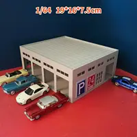 1/64 Outland Models Railroad City Hospital Police Station Building Scene Model 1