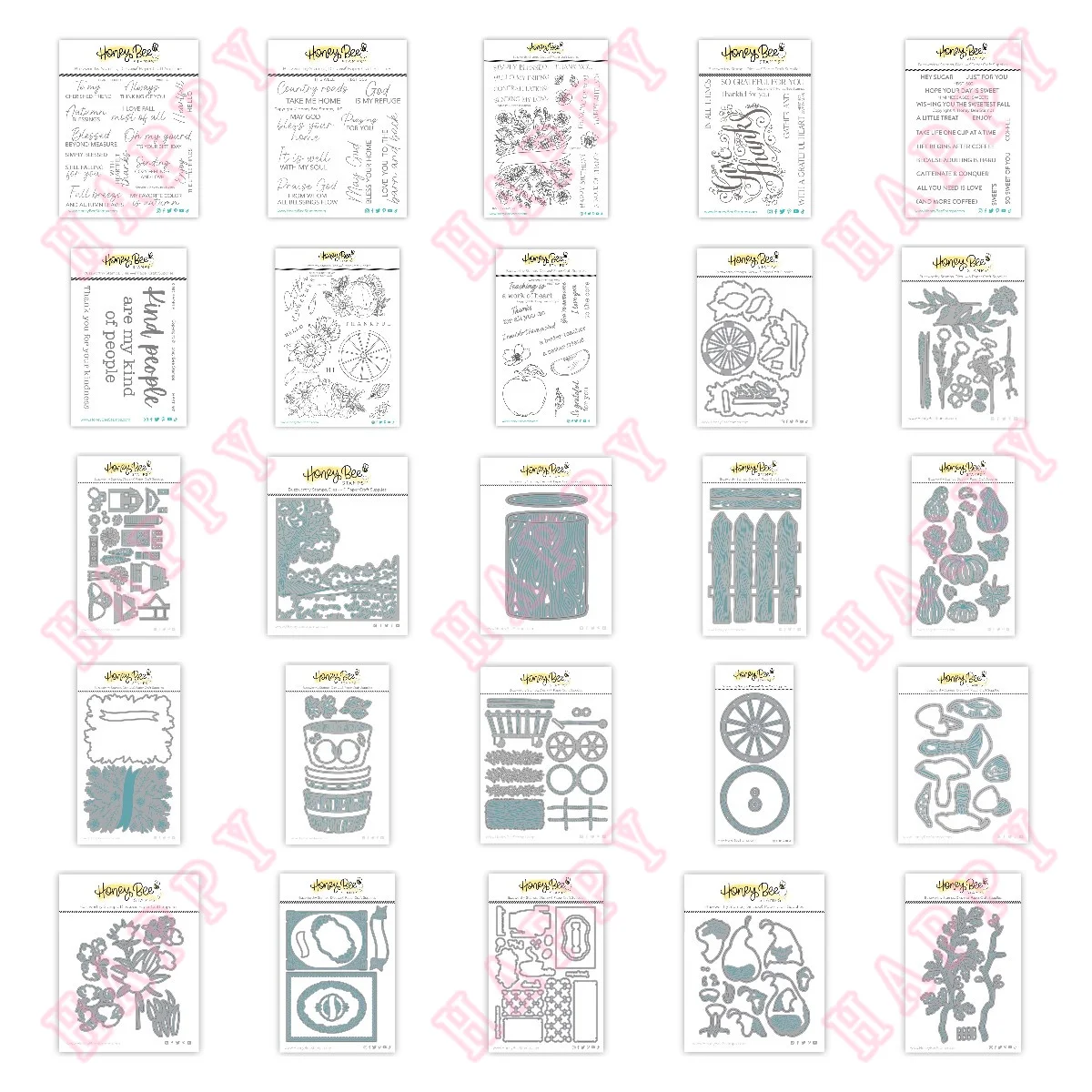 Hot Metal Cutting Dies Timbri Stencil Fall Treats Fancy Mushroom Dianthus Delight Scrapbooking Paper Diary Decoration Handmade