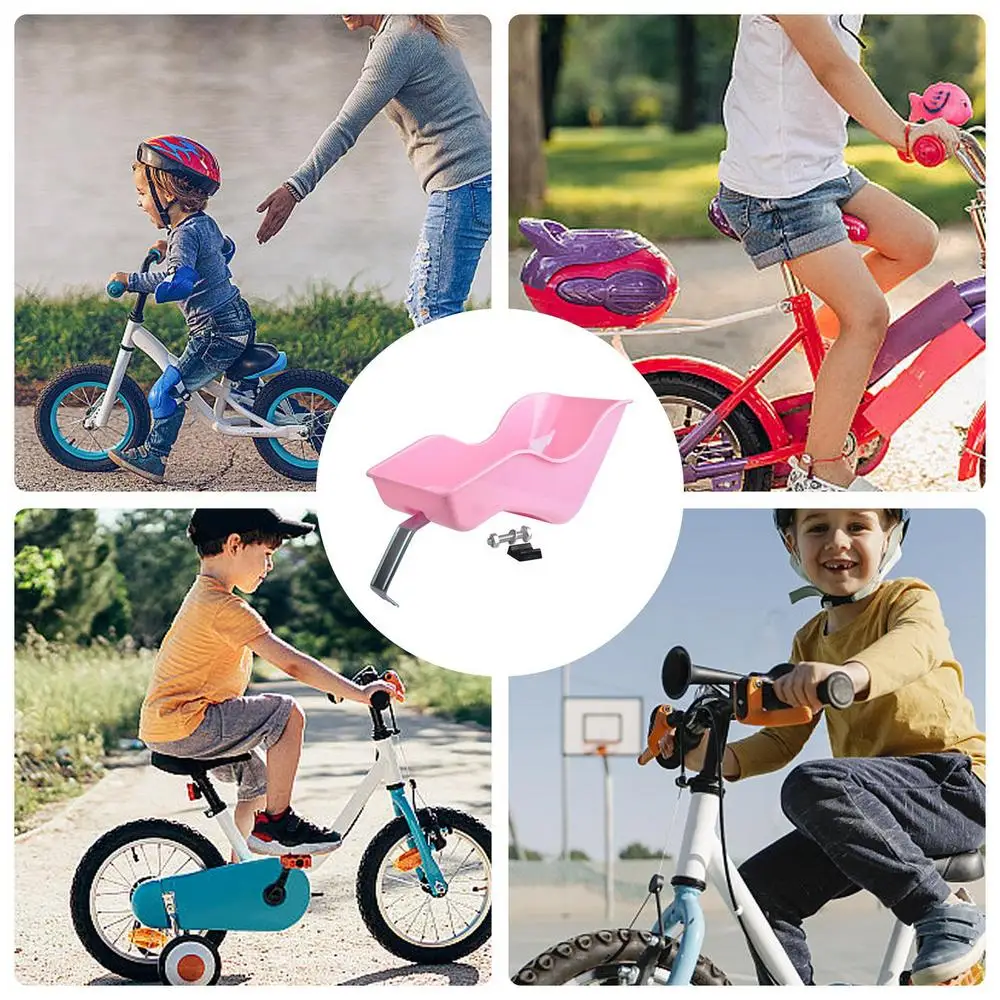Description Picture 6 of item1pcs Kids Bike Seat Post Doll Seat With Entrainment Pink Baby Doll Cycle Seat Decorate Attachment For Dolls Toys Accessories