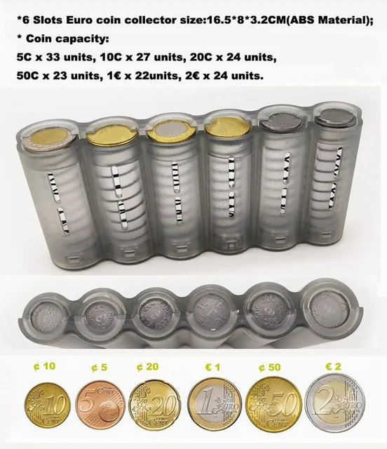 Clasificadora De Monedas Tubo Almacenador De Monedas Organizador