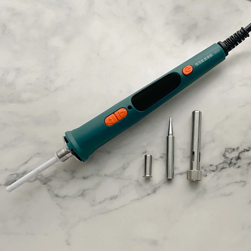 Soldering Iron 120W digital Repair Soldering Tool Set Dual Calibration Temperature 200-600C 907S