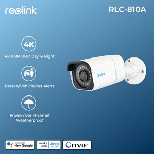 Reolink 4K PoE IP камеры 8MP наружного ночного видения пуля камера безопасности смарт-человек/автомобиля обнаружения камер наблюдения