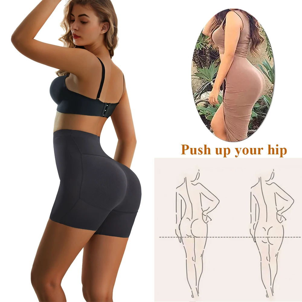 2 Pieces Butt Pad Underwear Seamless Waist Trainer Enhancer Body Shaper Panties Mainland China Hip Shapewear Tummy Control