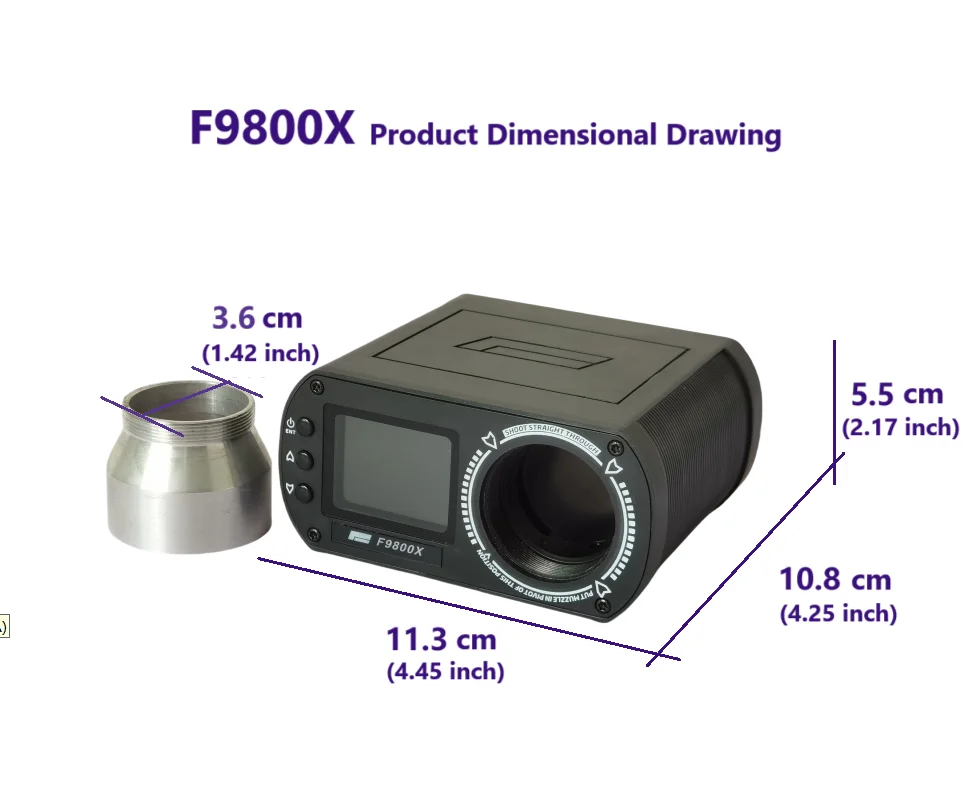Testeur De Vitesse De Tir Avec écran BT APP Contrôle BB Ball Velometer Chronographe