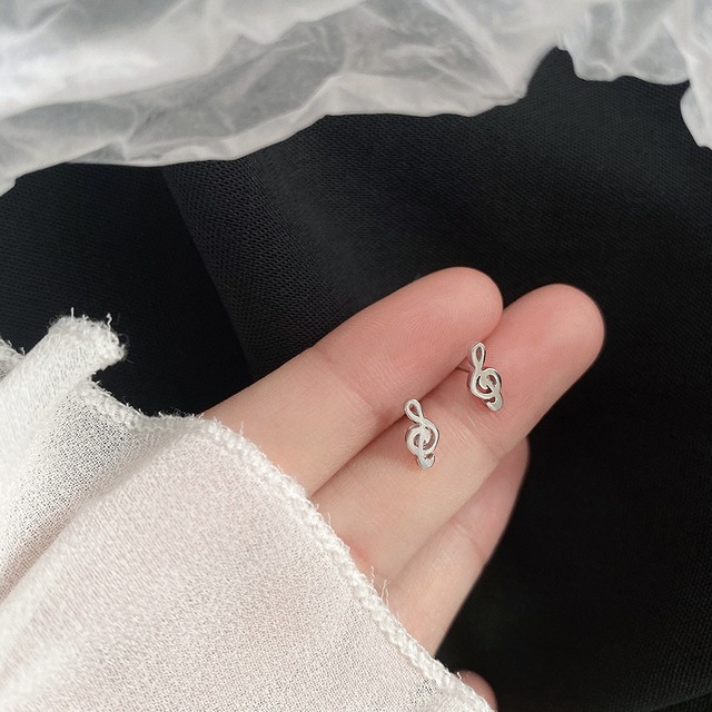 Minimalism Mini S925 Silver Earrings Gold Plated Stud Earring Star Moon Korea Women Earrings 2022 Cute Trend For Teens