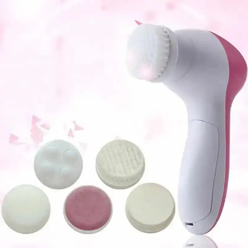 COSLUS 7in1 Electric Facial Cleansing Brush Scrubber Exfoliating Spin Cleanser Waterproof