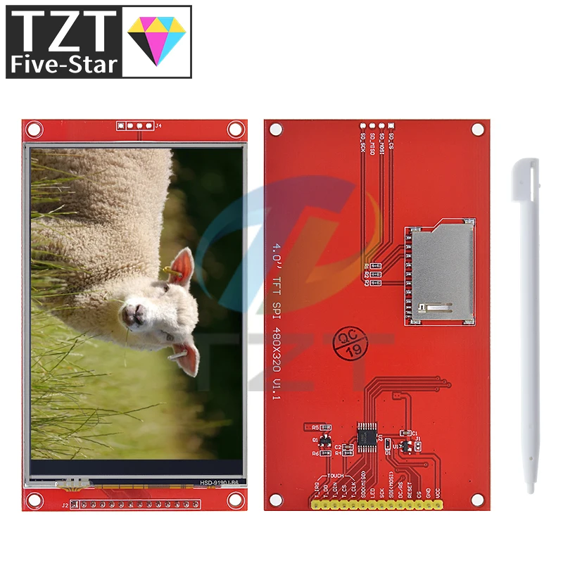4,0 inch LCD 480*320 MCU SPI Serielle TFT LCD Modul Display mit Touch Panel Build in fahrer