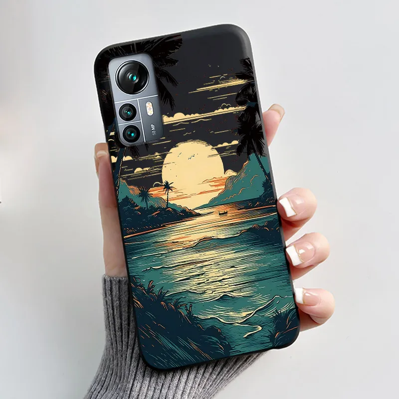 Black Shockproof Soft Shell Phone Case with Lucky Rabbit and Floral Pattern