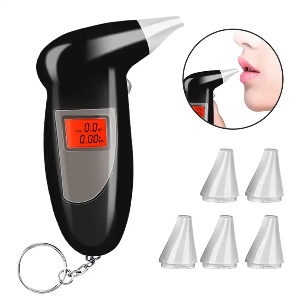 Alcohol Tester Breath Alcohol Tester Portable Digital Breath Tester Car Alcohol Breath Tester Breathalyzer