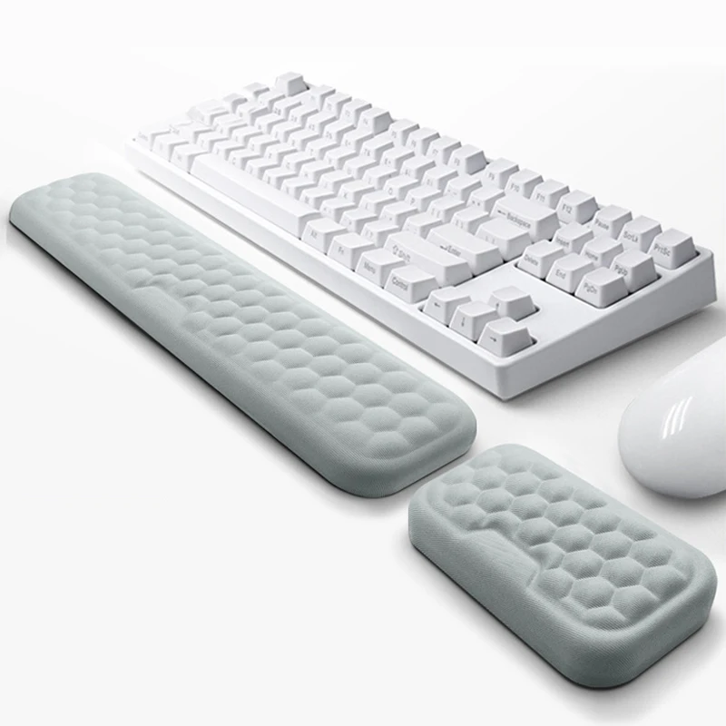 Mouse e Teclado Wrist Protection Pad Memory Cotton Rest Pad Massagem Textura para pc Gaming Laptop Novo - Imagem 6