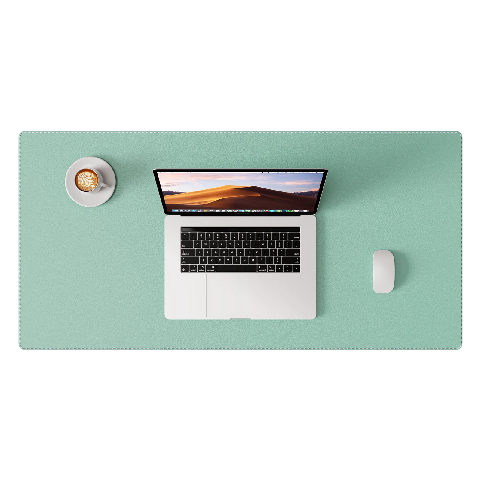 Premium PU Leather Desk Blotter: Non-Slip, Stitched Edges, Multi-Functional Desk Pad for Home, Office, or School