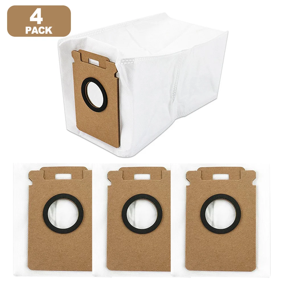 10 Sacs à Poussière Compatibles Roborock H50/H60 - 3,5 L, Filtration 99,97%, Pour Station Vidange Auto