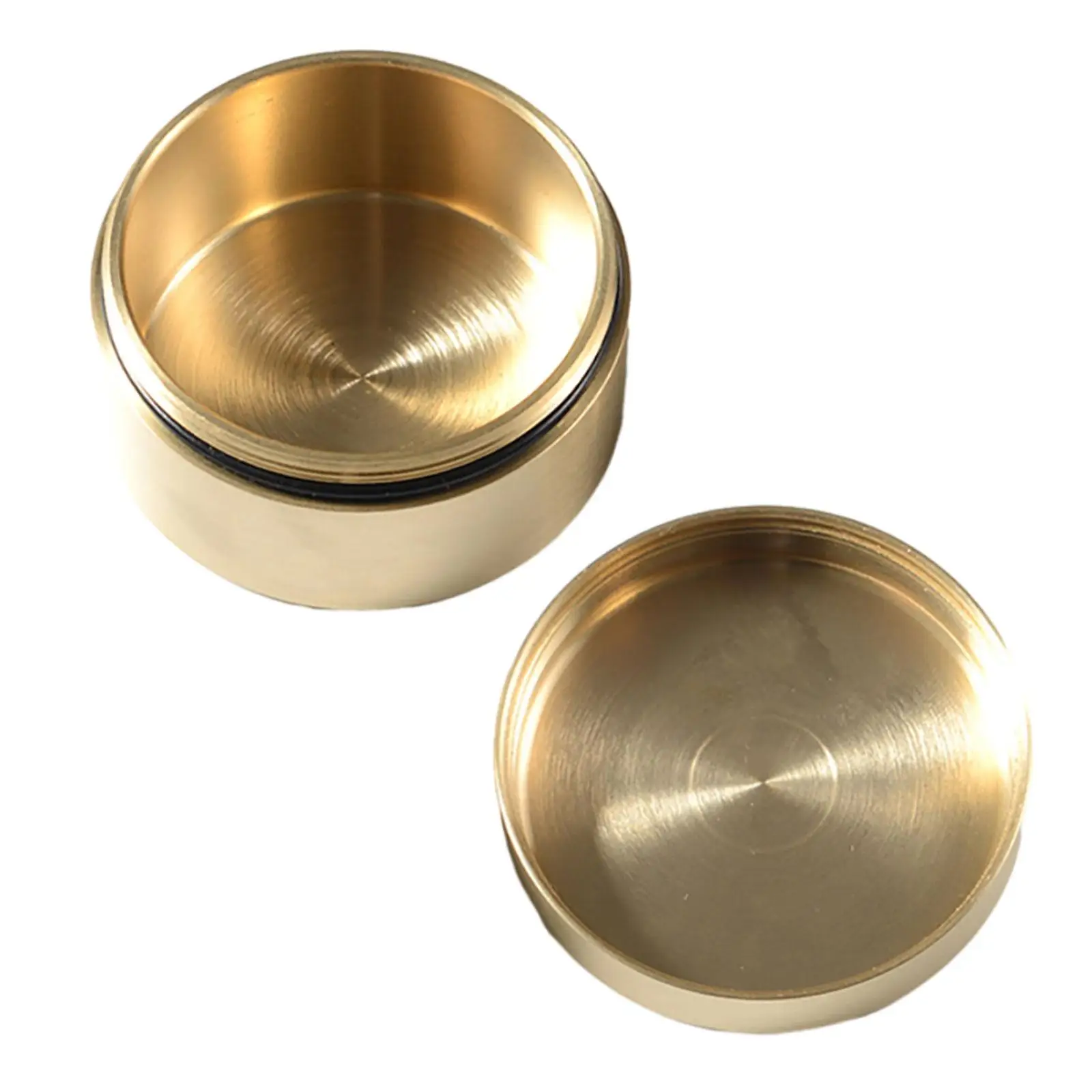 

Brass Pill Case Pill Metal Dustproof Coin Waterproof Copper Pill Holder Sealed Container Travel Pill Organizer Pill Camping