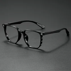 Stylish Anti Blue Light Large Frame Eye Protection Glasses (Shiny black)