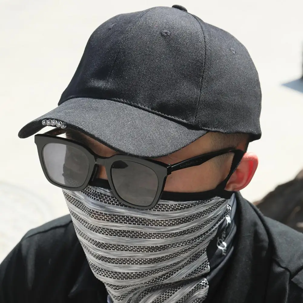 조명 낚시 모자 배터리 구동 라이트 업 스포츠 모자 야간 낚시 조깅용 충전식 남녀공용