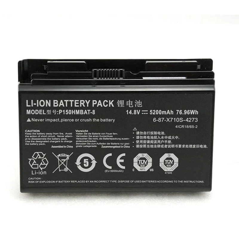 Xinbox 14.8v Bateria do Portátil para Clevo X711 X710s P170 P170hm P170sm P170em Np9170 697-x710s4273 P150hmbat8 76.96wh - Imagem 3