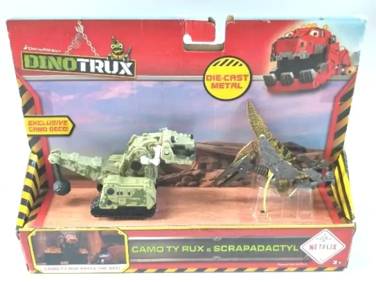 With Original Box Dinotrux Dinosaur Truck Removable Dinosaur Toy Car Mini Models Children's Gifts Dinosaur Models 5
