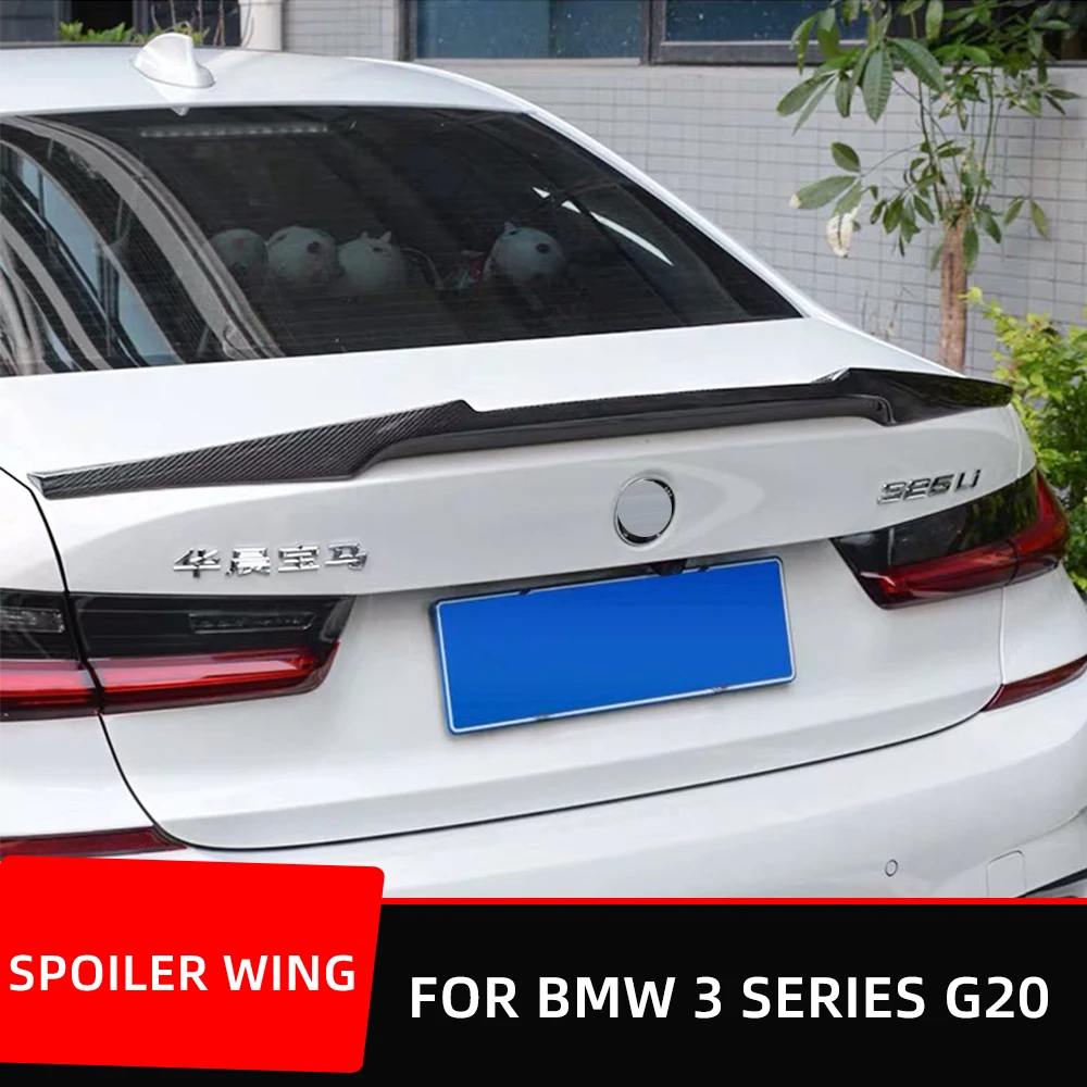 광택 탄소 섬유 후면 트렁크 윙, M4 스타일 슬림 스포일러 키트, BMW 3 시..