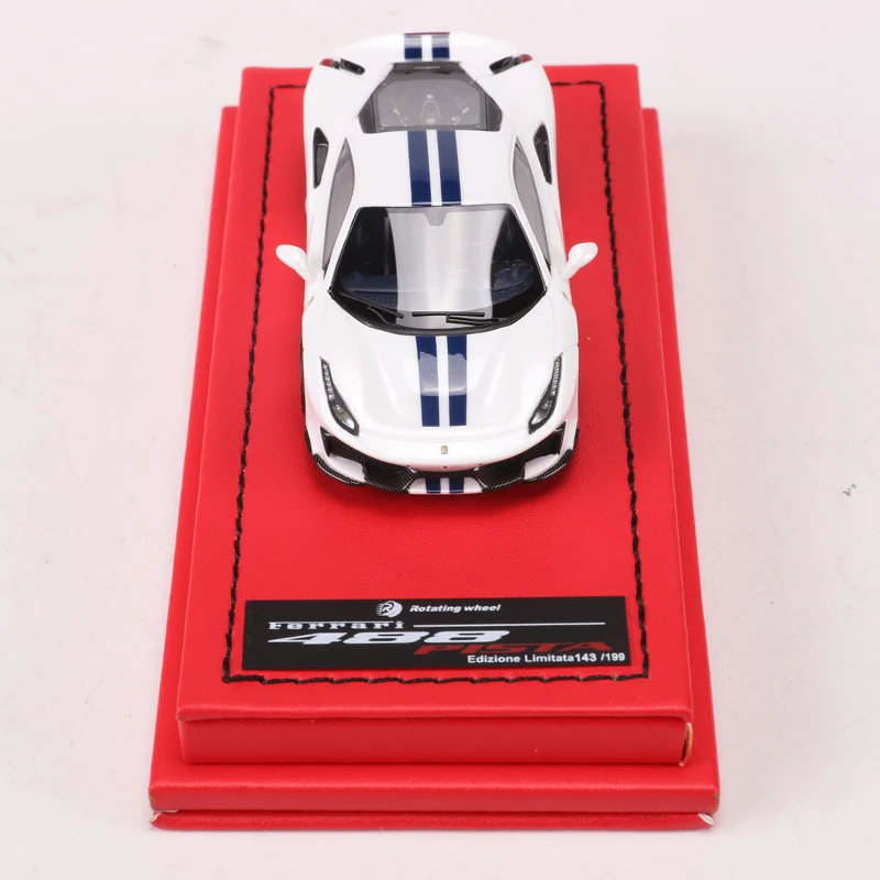 Rotating Wheel RW 1:64 488 Pista Resin Car Model Limited edition