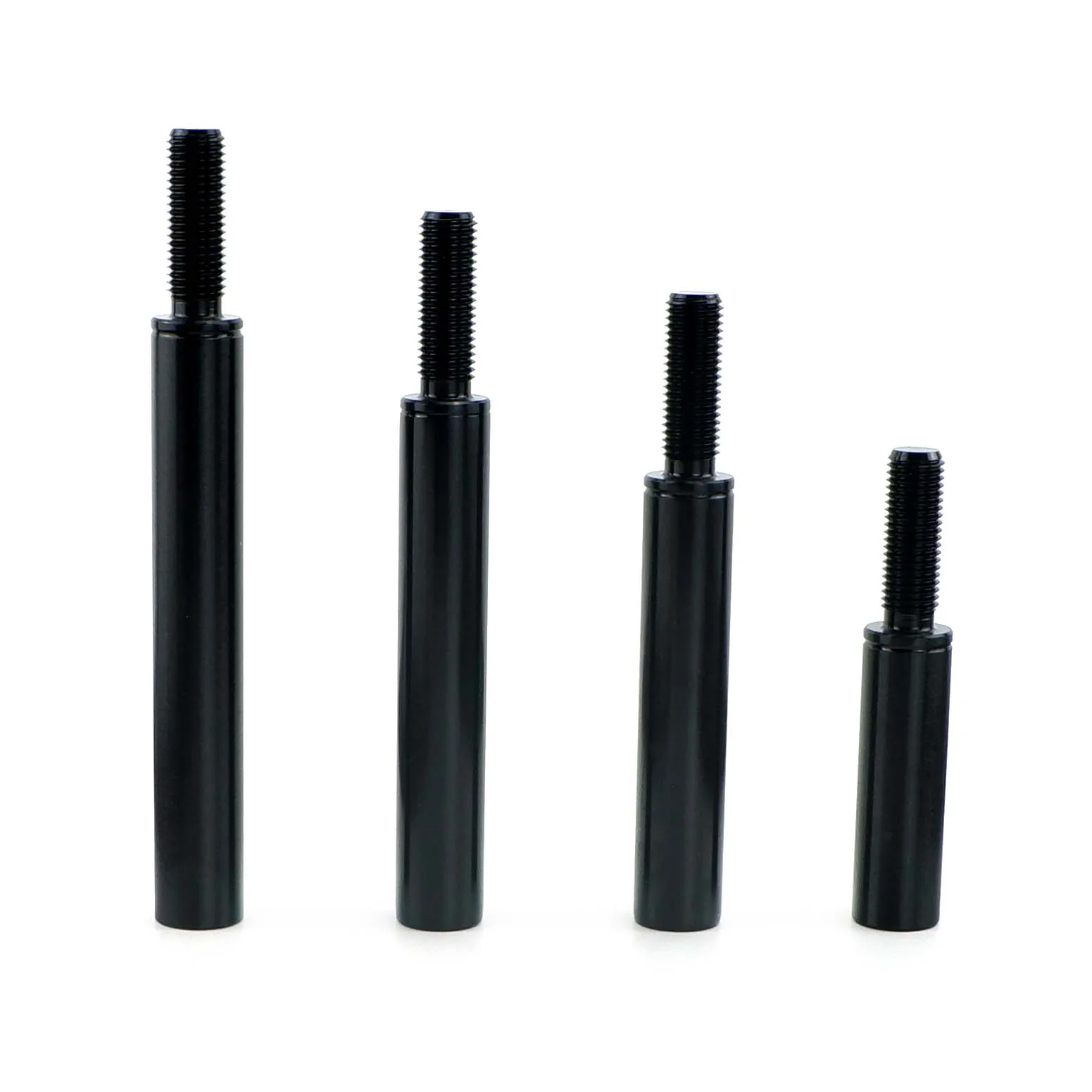 M10X1,5 M10X1,25 M12X1,25 Auto Schaltknauf Extender Verlängerungshebel 2" 3" 3,5" 4" Schwarz Universal – Detail 3
