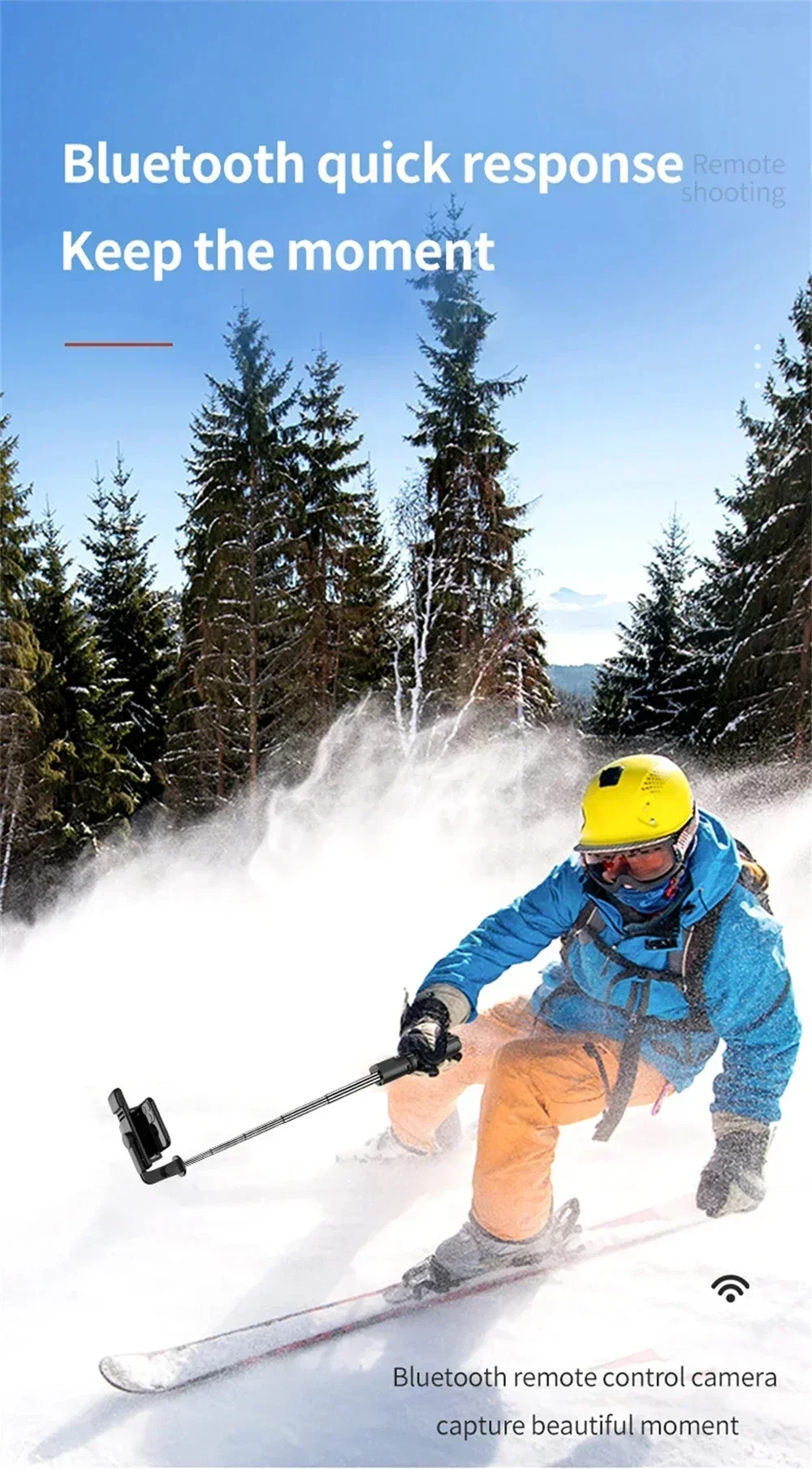 Description Picture 4 of itemBluetooth Wireless Selfie Tripod 3 In 1 With Fill Light Shutter Remote Control Portable Foldable Monopod For iPhone Smart Phone