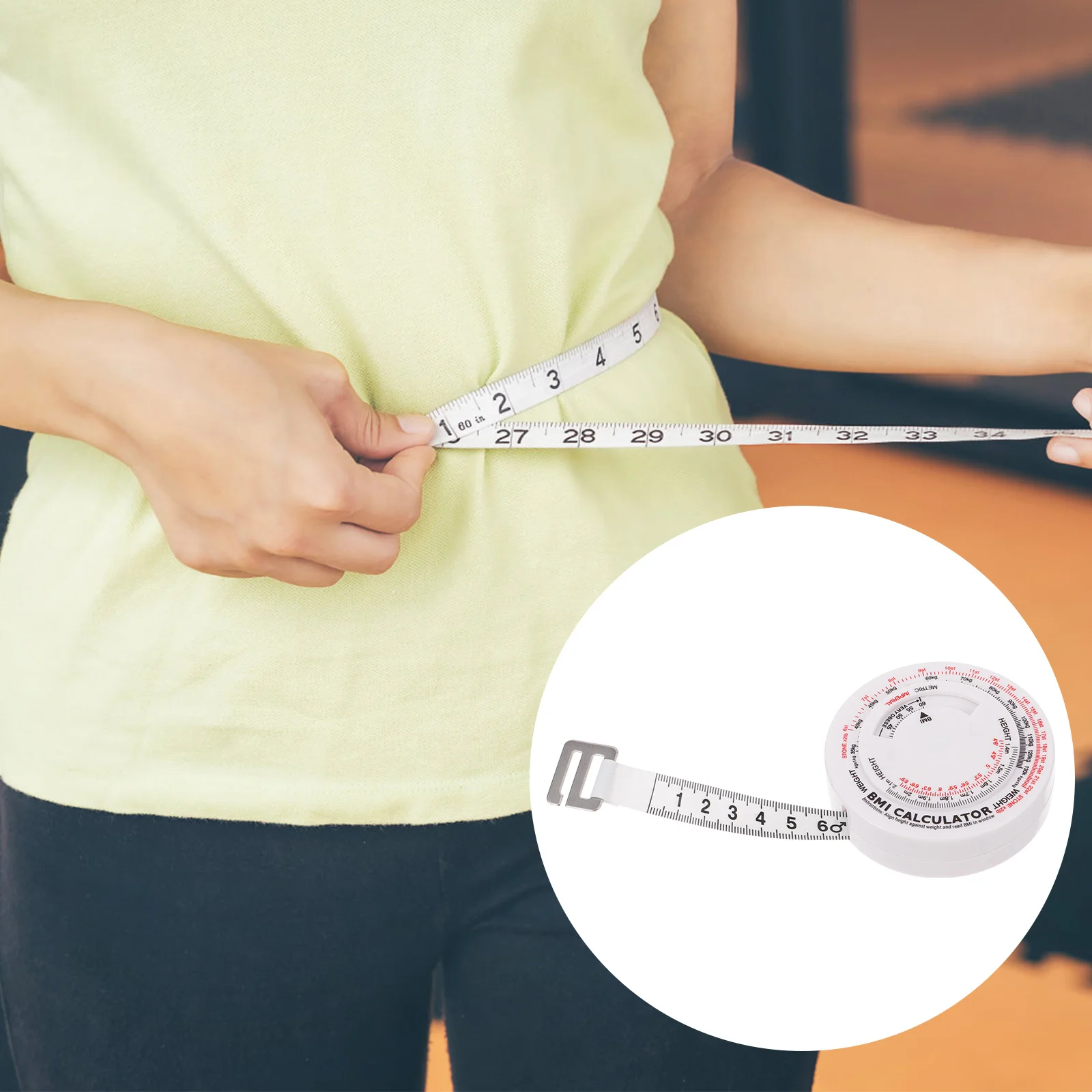 

Tape Measure Plastic Waist Ruler Tailors Measurement for Weight Body Child