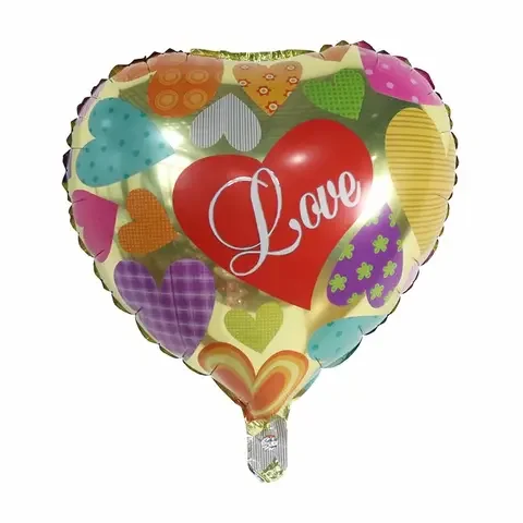 

10pcs 18inch Red Heart Love Balloons Inflatable Foil Balloon Wedding Valentine Day Decorations Helium Balloon I Love You Globos