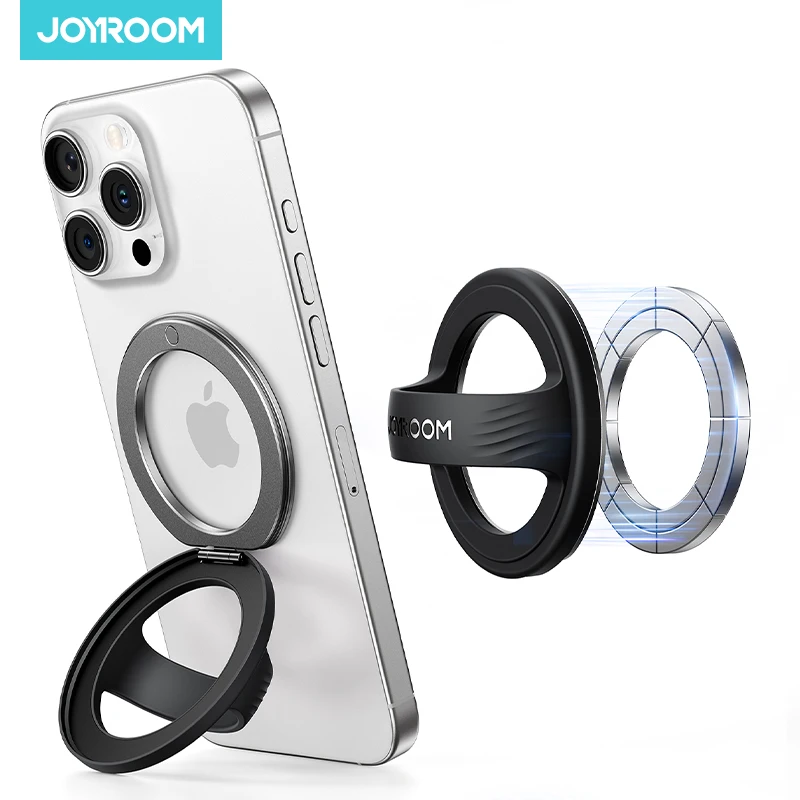 JOYROOM Magnetic Silicone Glitter Phone Grip with Finger Loop