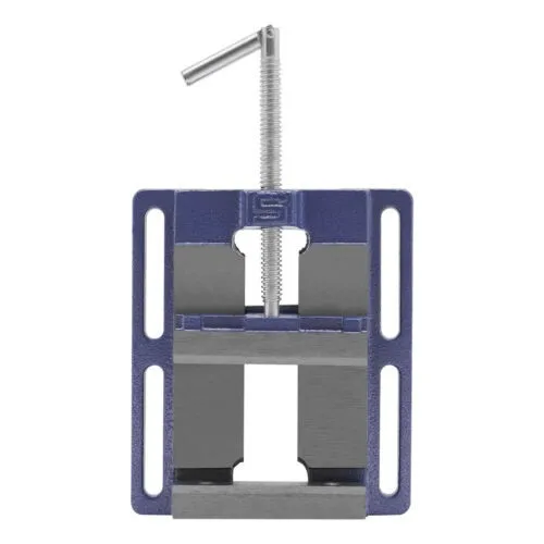 Robuster Bohrschraubstock, 12,7 cm, Gusseisen und Stahl 360 ° Schraubstange mit starker Klemmkraft für Holzbearbeitung und Metallbearbeitung – Detail 6