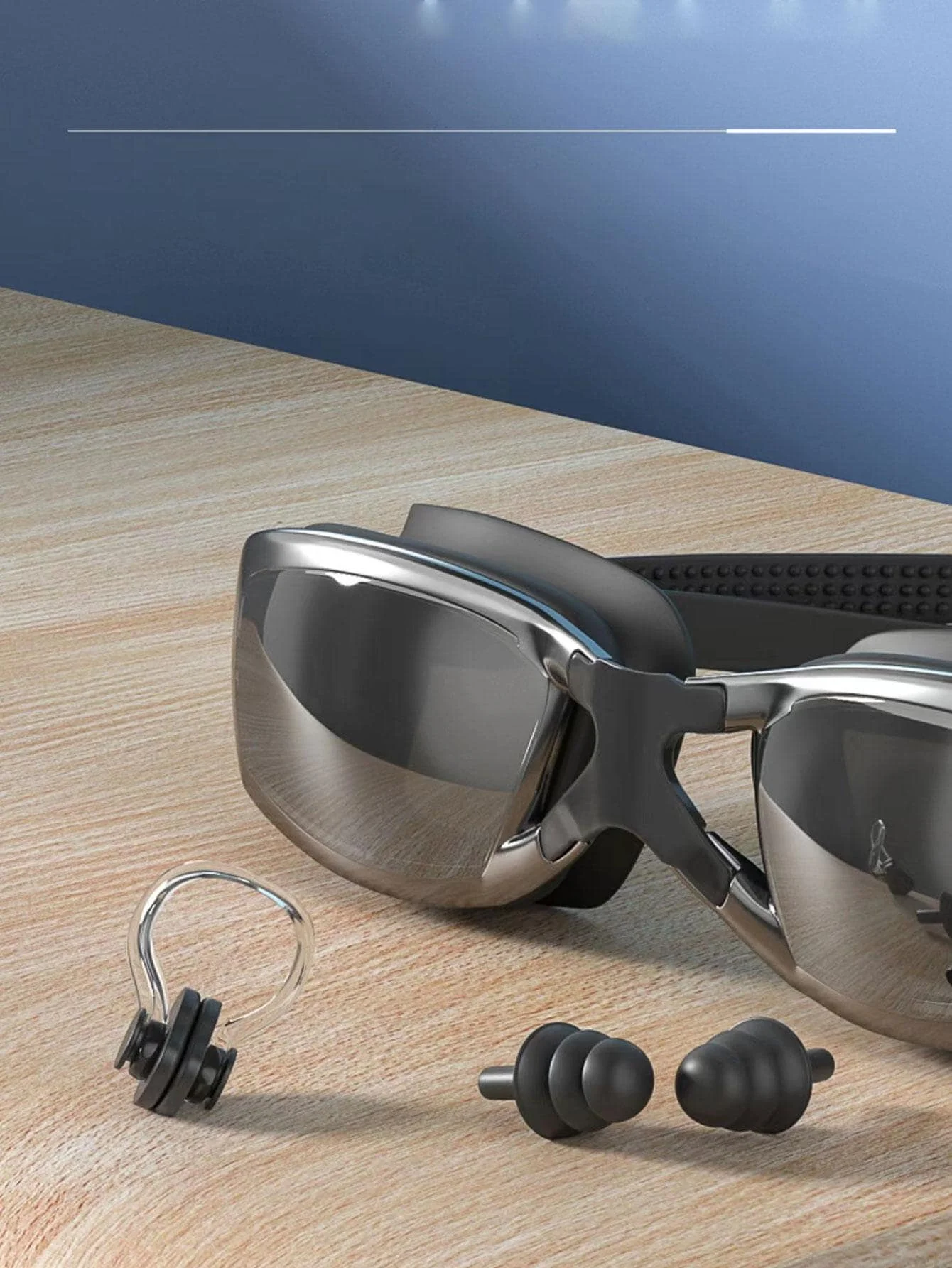 Professional Anti-Fog Swim Goggles with HD Wide-Angle Lens, Comfortable Fit, Adjustable Nose Bridge, Stylish Design 2