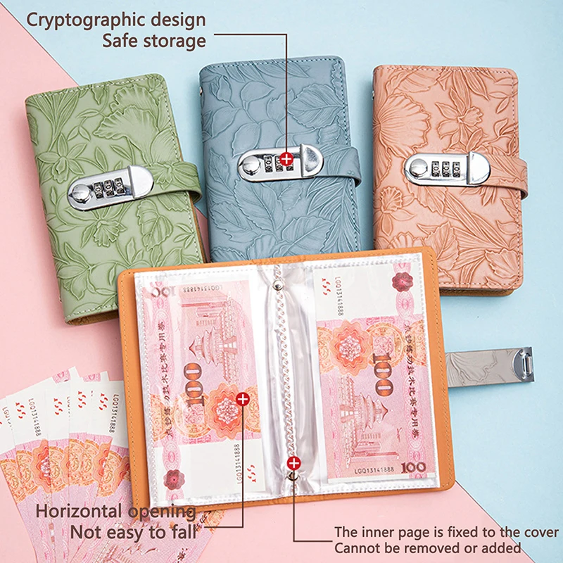Password Lock Money Saving Challenge Save Money Binder Savings Challenges Book 100 Sheet Envelope Savings Challenge Books