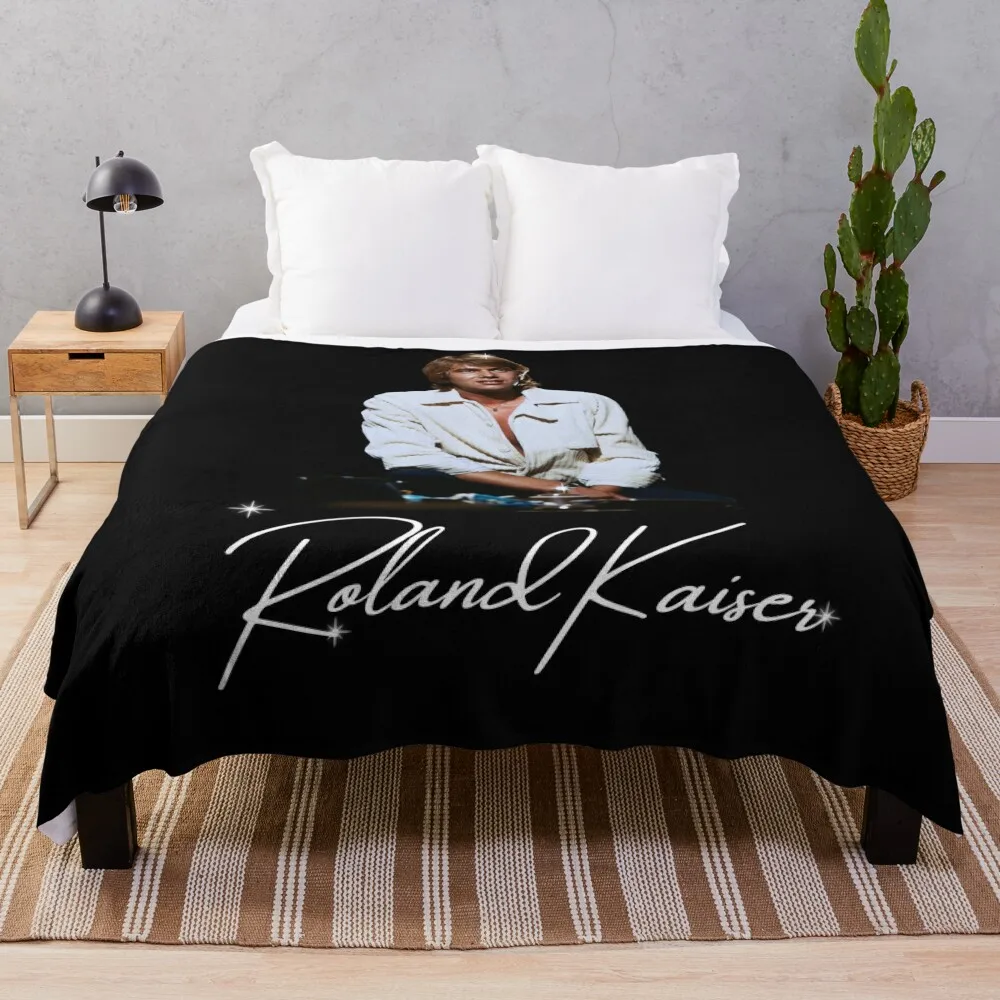 

Roland kaiser - rip Roland kaiser - rest in peace Roland kaiser Throw Blanket Soft Plaid fluffy Thin sofa bed Blankets