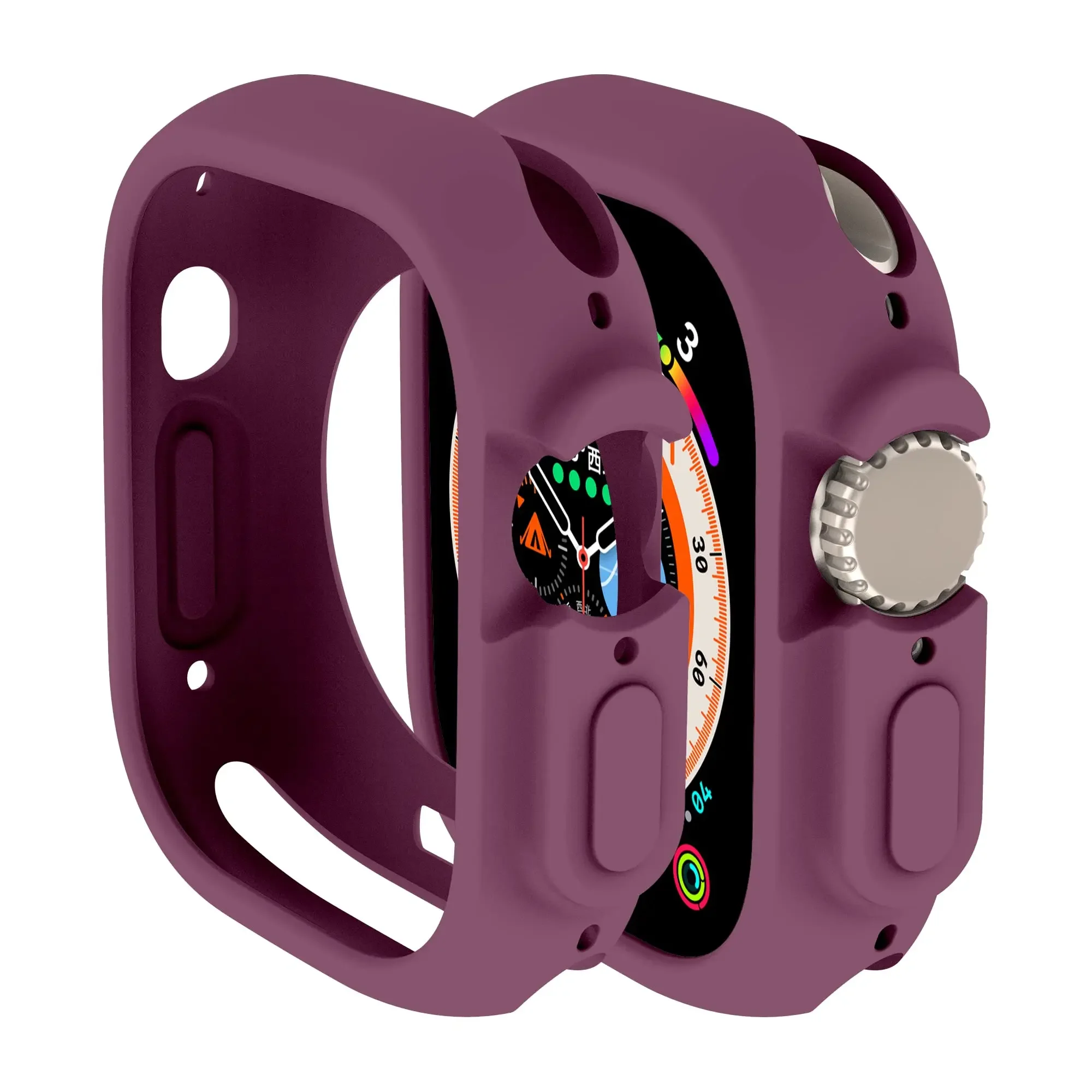 Soft Silicone Protective Case for Apple Watch Ultra - 49mm Bumper Cover Accessory