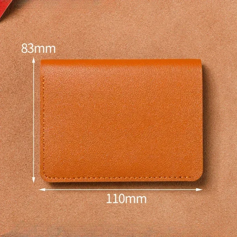 New Solid color PU Leather Small Wallet for Men Short Simple Women's Purse Fashion Ultra Thin Credit Card Bag Coin Purse 6