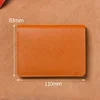 New Solid color PU Leather Small Wallet for Men Short Simple Women's Purse Fashion Ultra Thin Credit Card Bag Coin Purse 6