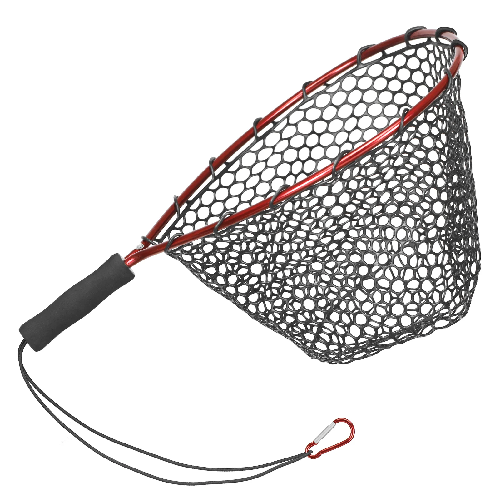 Fish Net Aluminium Alloy Pole Soft Silicone Small Mesh Foldable Landing Net  Pole Casting Network Trap Fishing Net Fishing Tools