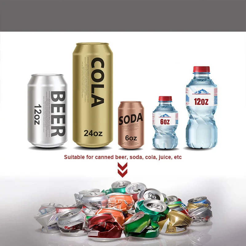 Household Electric Metal Can Crusher for Recycling 500ml Beer Soda Cans 350ml Plastic Water Bottles 4