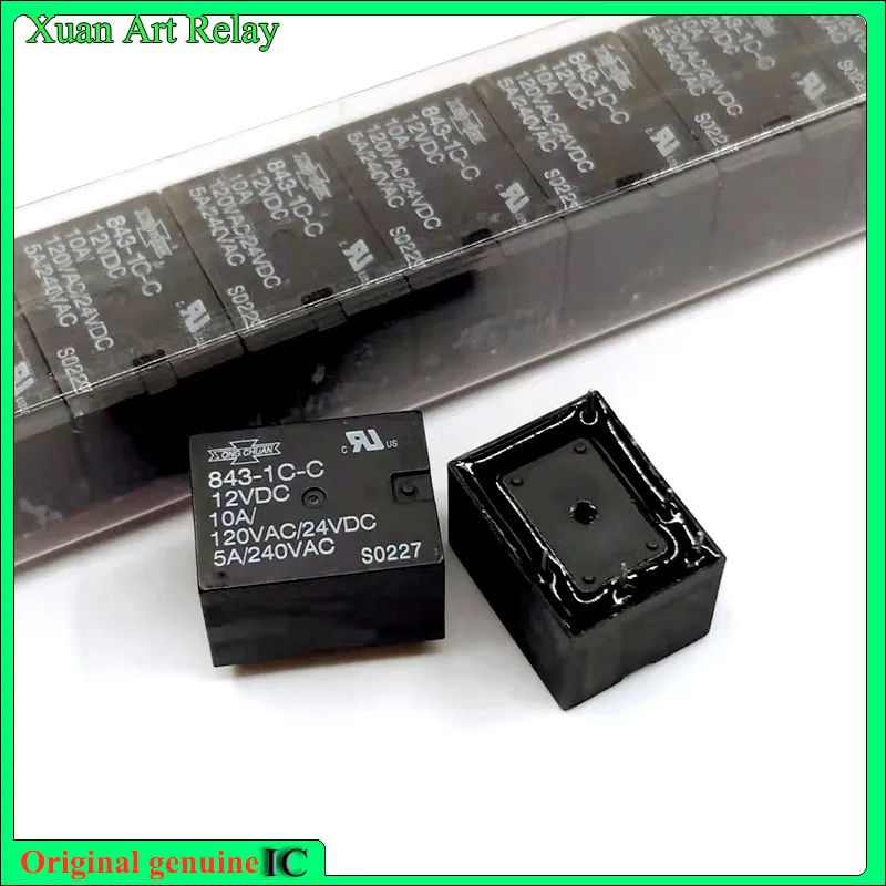 

5pcs/lot 100% original genuine relay: 843-1C-C 12VDC 5pins Power relay be in common use LZ-12H-K