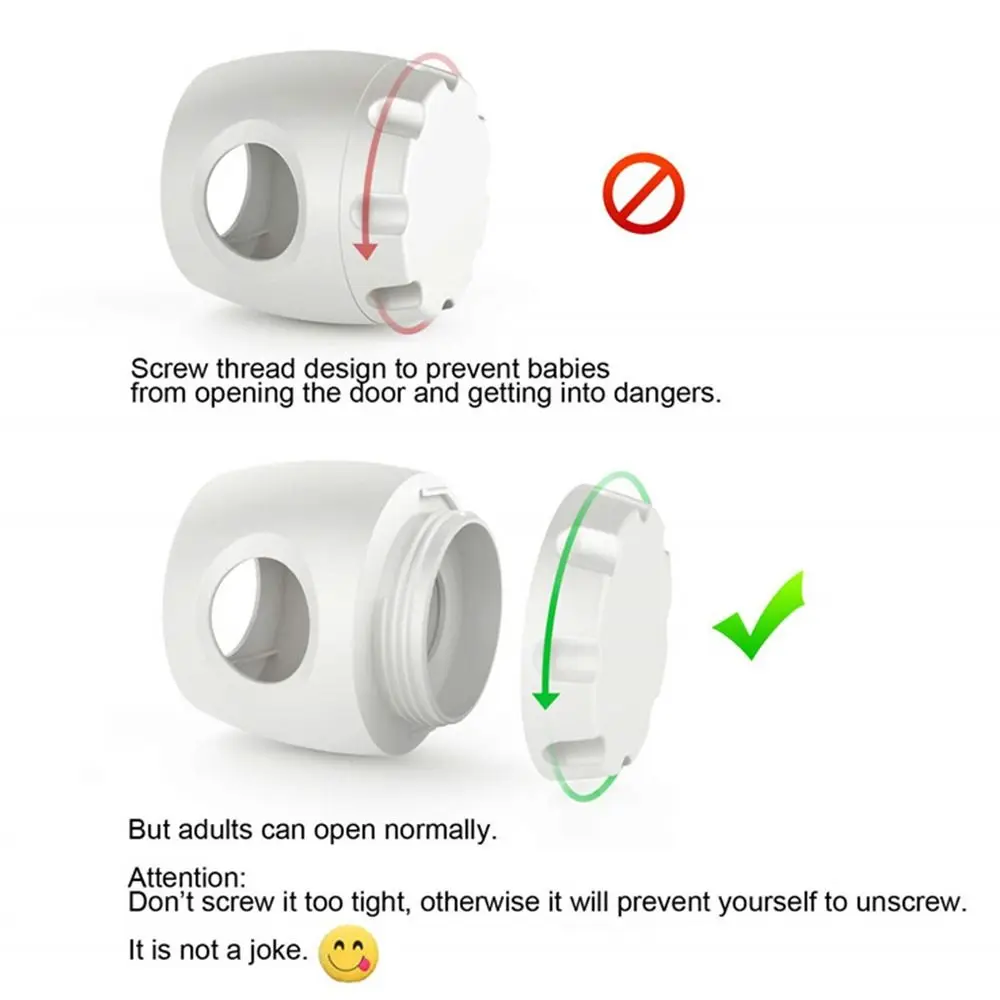 Reusable Care Detachable Protective Kids Ball Shape Plastic Baby Safety Lock Cover Handle Sleeve Door Knob Cover Home Accessory