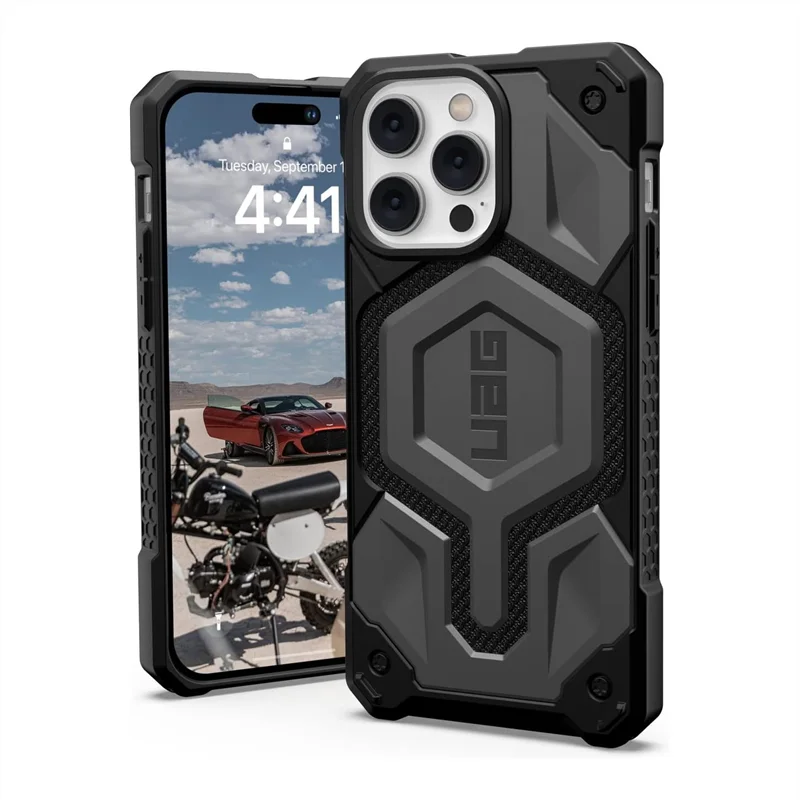 Originale Urban Armor Gear Uag Monarch Pro Serie Kevlar Compatibile Con Custodia Magsafe Coque Per Iphone 13 14 15 Pro Max 15 Plus
