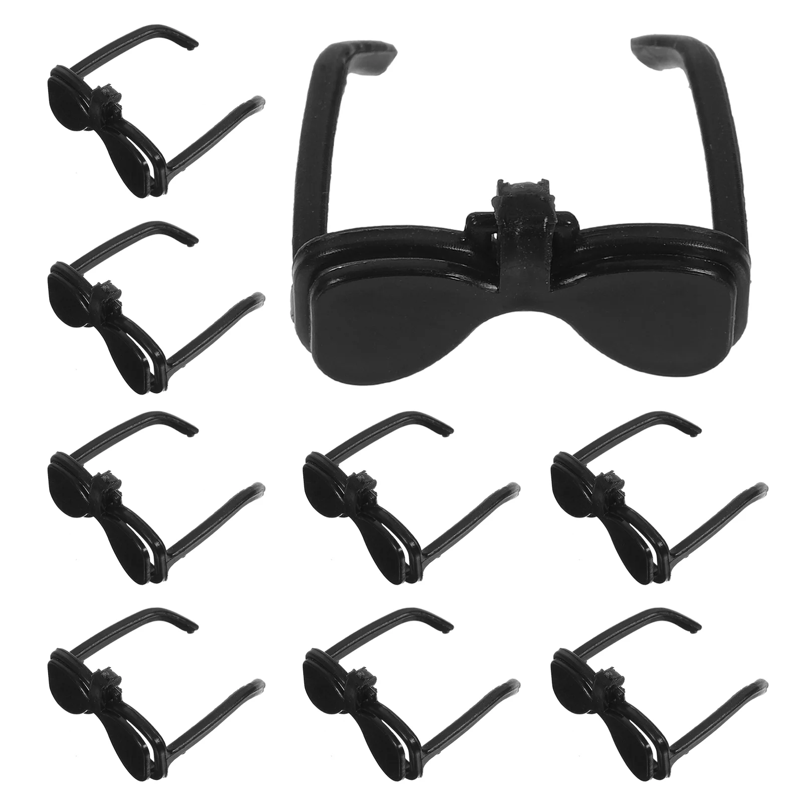 

60 Pcs Mini Sunglasses Home Furniture Decor for Decorate Dressing-up Eyeglasses Plastic Toys Child