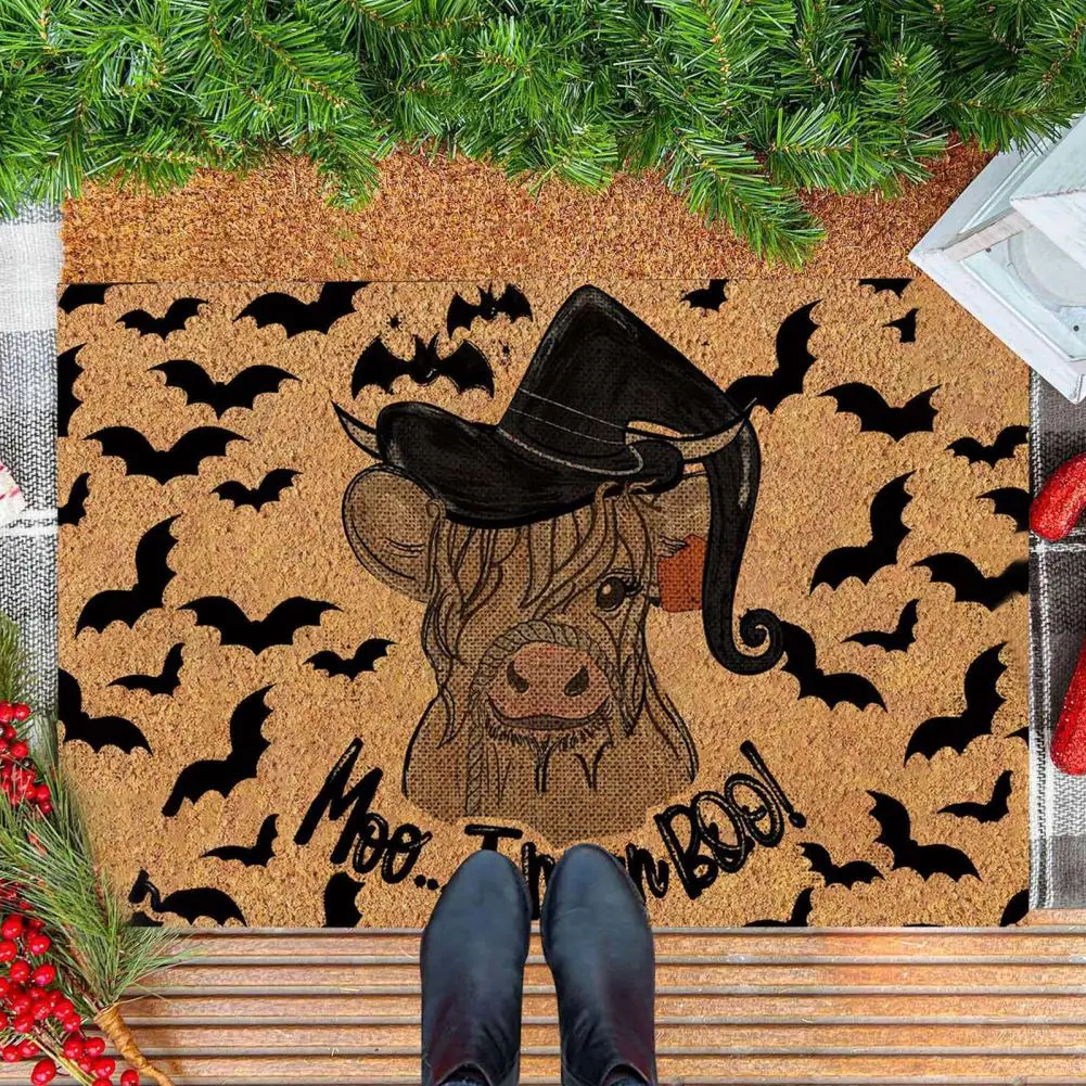 

Floor Rug Anti-slip Entrance Mat Fun Alphabet Design for Home Kitchen Bathroom Easy to Clean Farmhouse Holiday Decoration