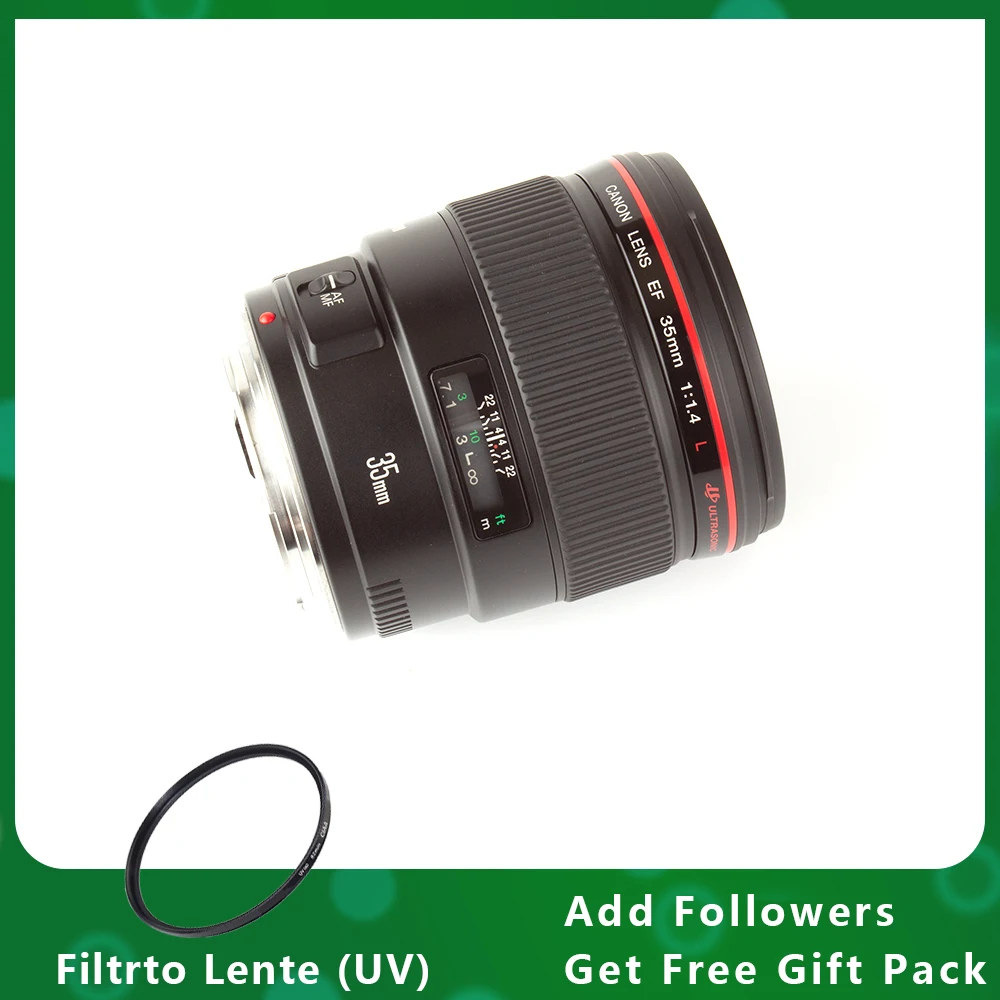 Objectif Canon EF 35mm F/1.4L USM – Excellente état – Autofocus Manuel – Série L