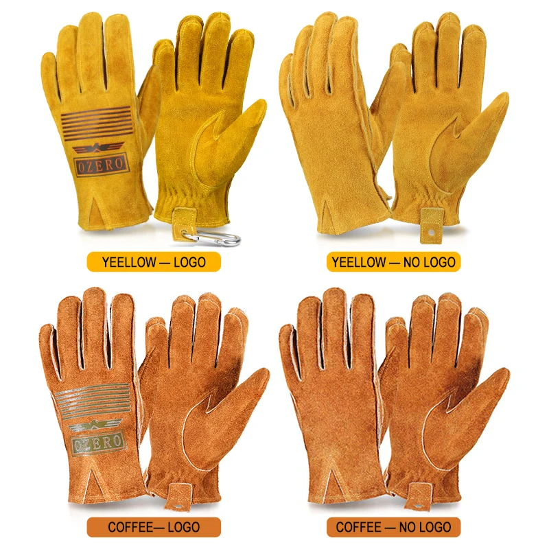 OZERO New Leather Cowhide Work Gloves - Image 4
