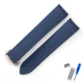 Blue silver buckle