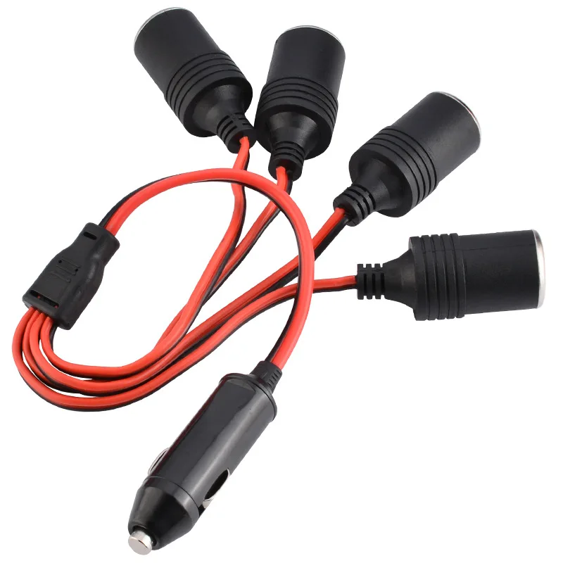 

Car Cigarette Lighter Extension 12 V 24 V Power Charger Adapter 1 To 4 Way Road Distributor Female Socket Plug Connector Adapter