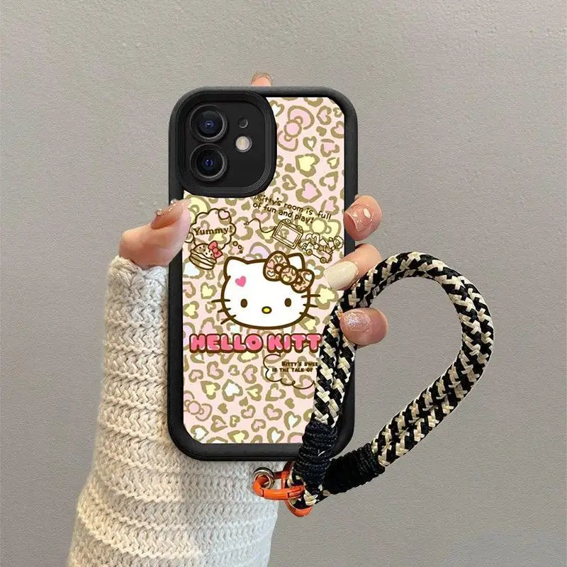 Hello Kitty Lanyard Bracelet Phone Case For Xiaomi Redmi Note 13